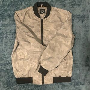 Silver camouflage Bomber Jacket